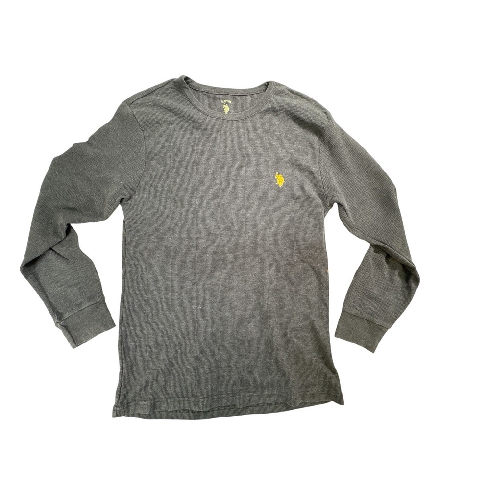 US Polo Assn sleepwear long-sleeve t-shirt Men's size Large gray